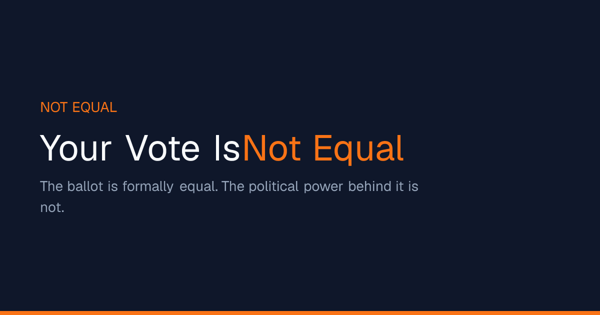 Your Vote Is Not Equal